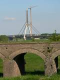 Historische Rheinbruecke bei Wesel