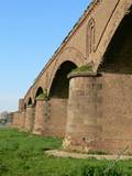 Historische Rheinbruecke bei Wesel