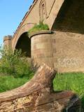 Historische Rheinbruecke bei Wesel