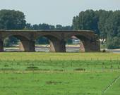 Historische Rheinbruecke bei Wesel