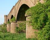 Historische Rheinbruecke bei Wesel