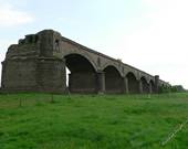 Historische Rheinbruecke bei Wesel