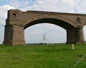 Historische Rheinbruecke bei Wesel