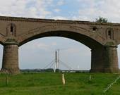 Historische Rheinbruecke bei Wesel