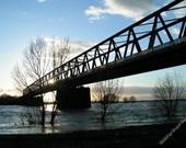 Alte "Behelfsbrücke nach dem Krieg" in Wesel